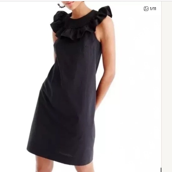 J. Crew Cotton Dress, Royal Blue, Size 8 - Picture 8 of 11